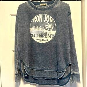 Ron Jon Surf 🌊 Shop Distressed Sweatshirt (Size Medium)